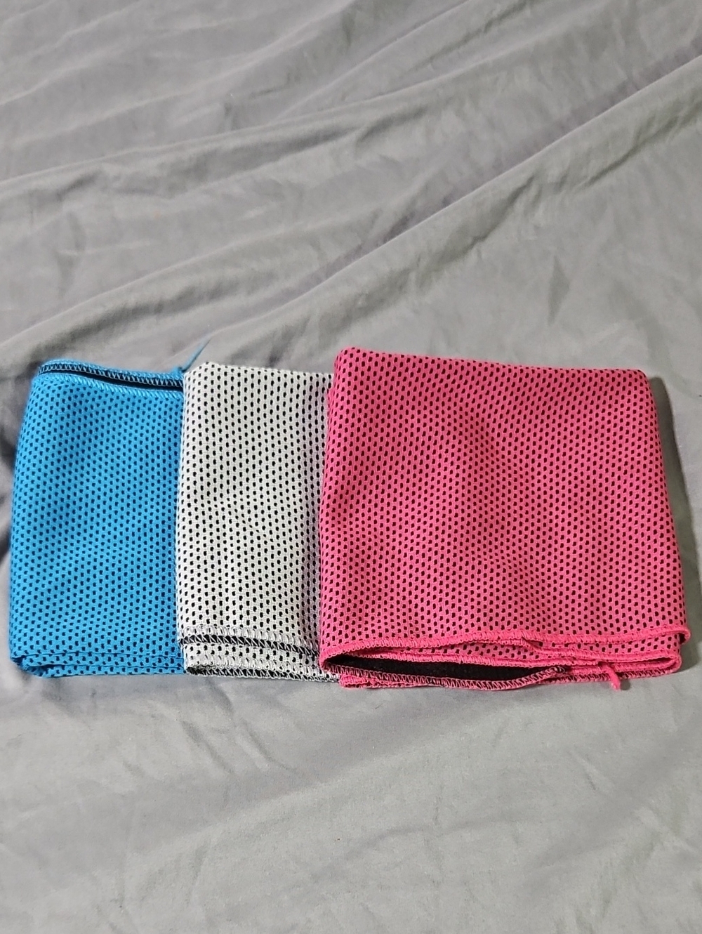 Cooling Towels Mesh Trio - Pink, Blue & White